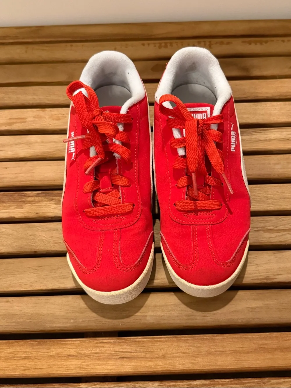 Puma Kids Red Roma Sneakers